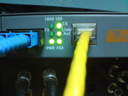 光纤收发器指示灯图解 光纤收发器指示灯故障判定方法